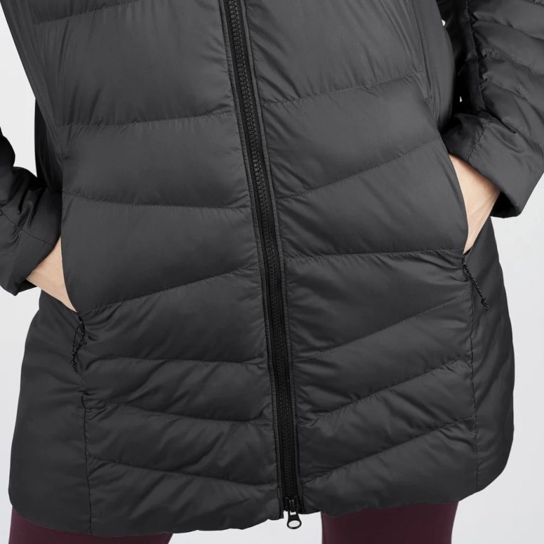 Salomon Essential Xwarm Long Women's Insulated Jackets Black | CA 31M72